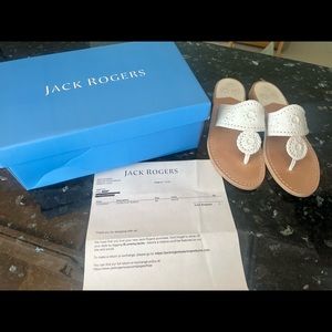 Size 8, white Jack Rogers